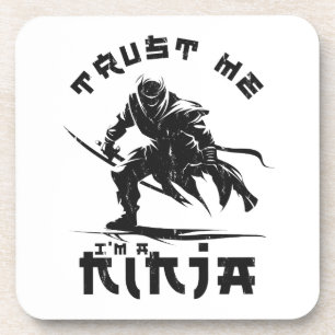 Lustiges Ninja-Zitat Getränkeuntersetzer