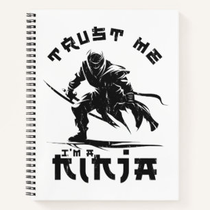 Lustiges Ninja-Zitat Notizblock