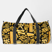 lustiges Nudelmuster Duffle Bag (Rückseite)