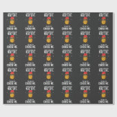 Lustiges Nug Leben-Entwurfs-Huhn-Nugget Geschenkpapier (Flach)