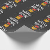 Lustiges Nug Leben-Entwurfs-Huhn-Nugget Geschenkpapier (Ecke)