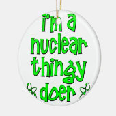 lustiges nukleares keramikornament (Links)