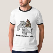 Lustiges nuts Eichhörnchen T-Shirt (Vorderseite)