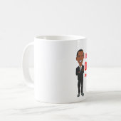 Lustiges ObamaCare Weihnachten Kaffeetasse (Vorderseite Links)