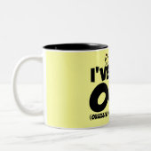 Lustiges OCD Huhn Zweifarbige Tasse (Links)