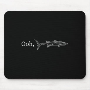Lustiges Ooh-Barracuda-Anglergeschenk für Musik- u Mousepad