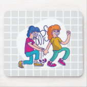 Lustiges "Oops"-Comic-Raster-Mauspad Mousepad (Vorne)
