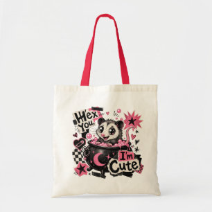Lustiges Opossum-Hex-You-Ich-Bin-Niedlich-Shirt Tragetasche