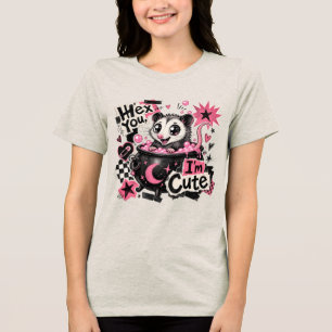 Lustiges Opossum Hexe Dich, Ich Bin Süß T-Shirt Tri-Blend Shirt