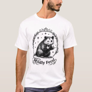 Lustiges Opossum Leicht Verwilderter Introvertiert T-Shirt