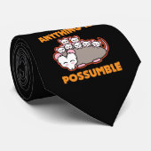 Lustiges Opossum-Opossum-Wortspiel alles ist Krawatte (Gerollt)
