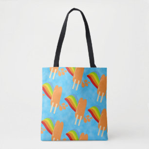 Lustiges Orange Frozen Pops Muster Tasche