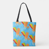 Lustiges Orange Frozen Pops Muster Tasche (Rückseite)