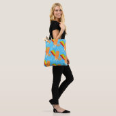 Lustiges Orange Frozen Pops Muster Tasche (Am Model)