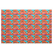 Lustiges orangefarbenes Mode-Muster Stoff (Fat Quarter (45,7 x 55,9 cm))