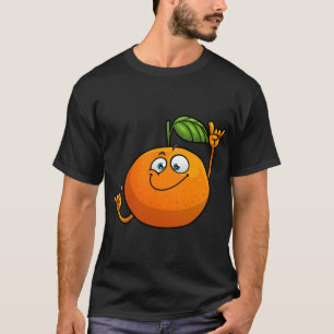 Lustiges Orangenfrucht-Neuheitendesign für Männer  T-Shirt