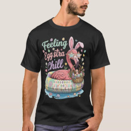 Lustiges Oster-Flamingo-Gefühl Eggstra Chill Cute T-Shirt