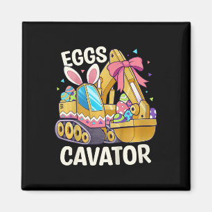 Lustiges Oster-Shirt für Kinder Eier Cavator Oster Magnet