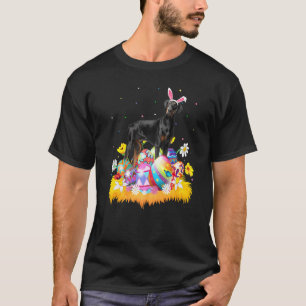 Lustiges Osterei Dobermann Pinscher Hund Ostersonn T-Shirt