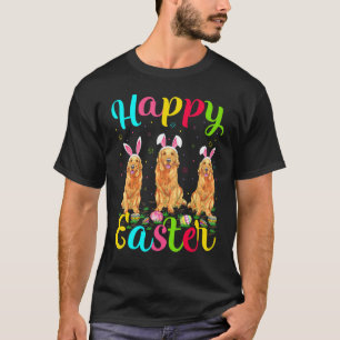 Lustiges Osterei Hase Golden Retriever Hund Glückl T-Shirt
