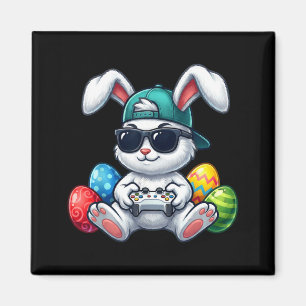 Lustiges Ostern Hase Gaming Videospiel Gamer Oster Magnet