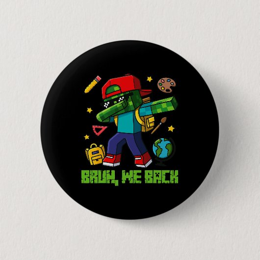 Lustiges Oversize-Design Ck zur Schule  Button (Vorderseite)