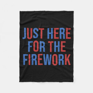 Lustiges Paar hier für das Feuerwerk zum 4. Juli Fleecedecke