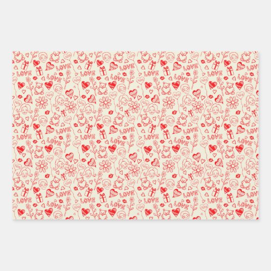 lustiges Packpapier Geschenkpapier Set (Vorderseite 3)