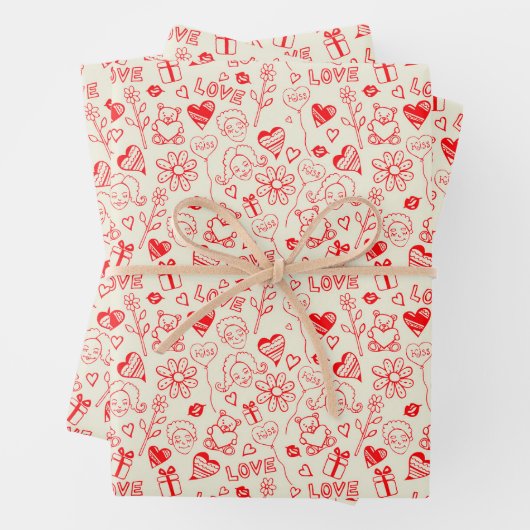 lustiges Packpapier Geschenkpapier Set (Beispiel)