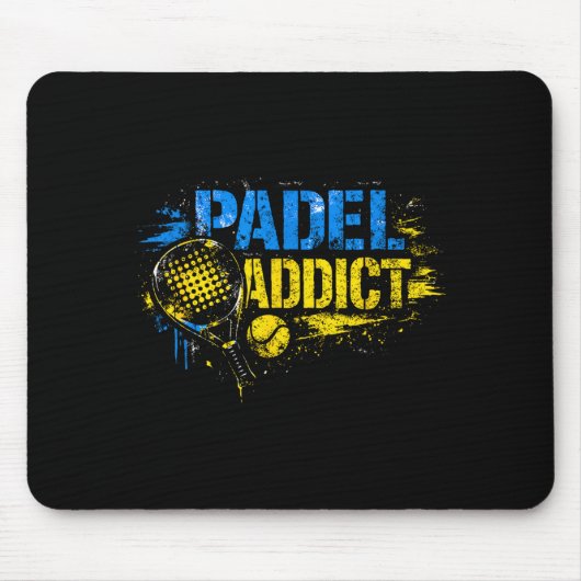 Lustiges Padel-Süchtiger-Zitat Mousepad (Vorne)