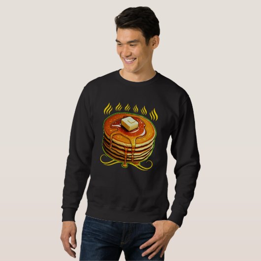 lustiges Pancake-Design für Fans Sweatshirt (Vorne ganz)
