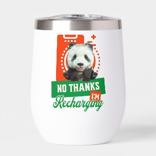 Lustiges Panda Introvertierte-Batterie-Aufladung D