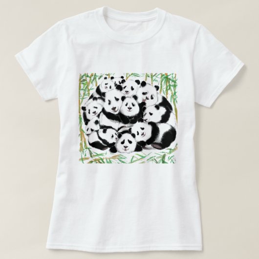 Lustiges Panda T-Shirt (Design vorne)