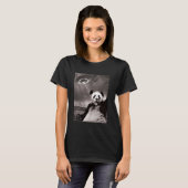 Lustiges Panda-UFO-Selfie T-Shirt (Vorne ganz)