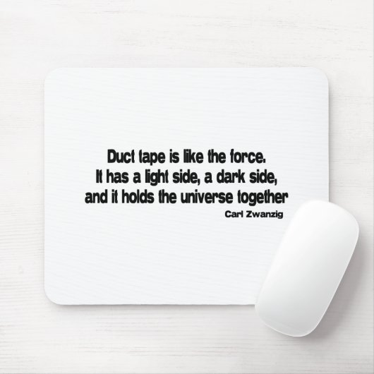 Lustiges Panzerklebebandzitat Mousepad (Mit Mouse)