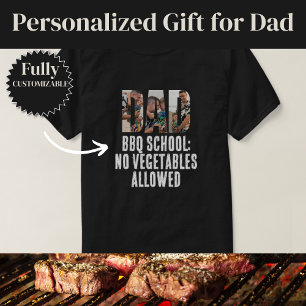 Lustiges Papa BBQ Schule Design T-Shirt