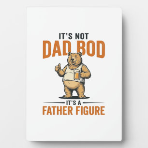 Lustiges Papa-Bod-Vater-Figur-Bär-Bier-Shirt_1 Fotoplatte