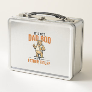 Lustiges Papa-Bod-Vater-Figur-Bär-Bier-Shirt_1 Metall Brotdose