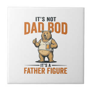 Lustiges Papa-Bod-Vaterfigur-Bär-Bier-Shirt_1 Fliese