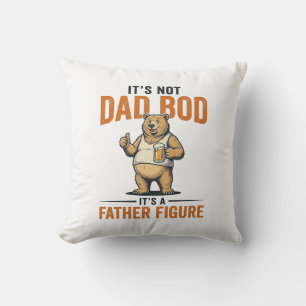 Lustiges Papa-Bod-Vaterfigur-Bär-Bier-Shirt_1 Kissen