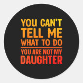 Lustiges Papa-Design für Vater Daddy Papa Männer v Runder Aufkleber (Vorderseite)