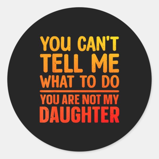 Lustiges Papa-Design für Vater Daddy Papa Männer v Runder Aufkleber (Vorderseite)