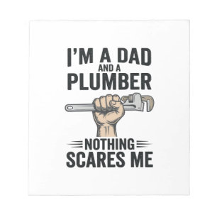 Lustiges Papa-Klempner-Vintage-Stickerei-Shirt-Des Notizblock