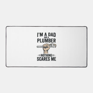 Lustiges Papa-Klempner-Vintage-Stickerei-Shirt-Des Schreibtischunterlage
