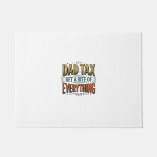 Lustiges Papa Steuer Vintage Gravur Shirt Design_1 Fußmatte