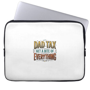 Lustiges Papa Steuer Vintage Gravur Shirt Design_1 Laptopschutzhülle