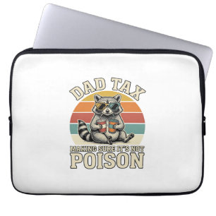Lustiges Papa Steuer Waschbär Vintage T-Shirt Desi Laptopschutzhülle