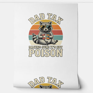 Lustiges Papa Steuer Waschbär Vintage T-Shirt Desi Tapete