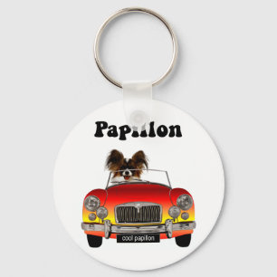 Lustiges Papillon Schlüsselanhänger