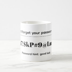 Lustiges Passwort Kaffeetasse